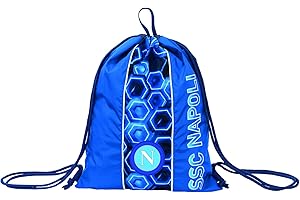 ssc napoli Sacca-Zainetto Easy Bag, Napoli Keep Winning, Blu, Scuola & Tempo Libero, Ba Unisex Bambini, Unica