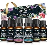 Janolia Ätherisches Öle Set, Upgrade-Paket,Reines Natürliche Duftöle Set für Diffuser Entspannung Schlaf verbessern