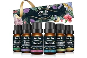 ‎JANOLIA Janolia ätherisches Öle Set, Upgrade-Paket,Reines Natürliche Duftöle Set für Diffuser Entspannung Schlaf verbessern