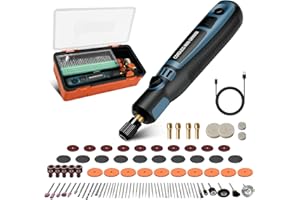 GBFORMAT Penna per Incisione Elettrica con 96 Bit, Senza Fili Mini Trapano Utensile Rotante Multifunzione, Ricaricabile USB Strumenti Rotanti Portatile Per Incidere, Forare, Tagliare, Smerigliare