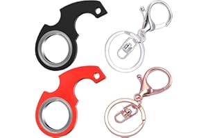 BOZILY BOZLIY Schlüsselanhänger Spinner Fidget Ring Spielzeug Schlüssel Spinner Mit Metall-Schlüsselanhänger Key Spinner Keychain Spinner Flipping Spinning Schlüsselanhänge Toys Für Kinder Und Erwachsene