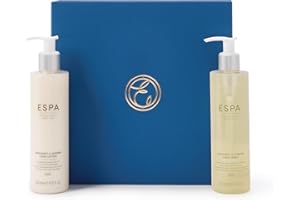ESPA Hand Care Duo | Bergamot & Jasmine Hand Wash & Lotion Gift Set | Spa Natural Aromatherapy Duo with Essential Oils | Moisturises and Nourishes for Soft, Silky Skin