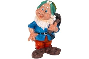 Birendy ogromny krasnal ogrodowy, XXL, NF14286, 41 cm wysokości, figurka ogrodowa (14286-4 kilof)