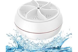 VJK Mini portable USB Waschmaschine Waschbecken Waschmaschine Ultraschall Turbo Waschmaschine für Kleidung und Geschirr. Perfekt für Reisen, Business, Camping, Haus, College, Wohnmobil und Wohnungen