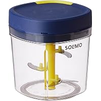 Amazon Brand -Solimo 1000 ml Chopper with Whisker-5 Blade- Blue
