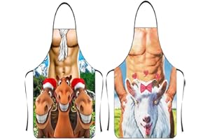 ASGENS Grembiule da Barbecue Divertente per Uomo, Cucina Cuoco Cucinando Barbecue Grembiuli Natale Regalo di Compleanno per Marito, Moglie, Papà, Mamma, Amici