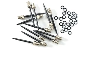 HERZWILD dartspitzen 12 pcs Dart gummiring - stahlspitzen metallspitzen f. steeldart
