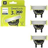 Philips Norelco OneBlade 360 Bı&ccedil;aklar, OneBlade Elektrikli Tıraş Makinesi ve D&uuml;zeltici i&ccedil;in Orijinal Yedek Bı&ccedil;aklar, Dayanıkl