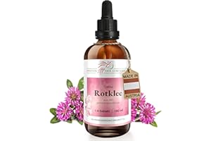 ‎PHOENIX DER LEBENSKRAFT Rotklee Tinktur 100ml | Trifolium pratensis Tropfen (1:4 Extrakt) | Premium Qualität aus Österreich | Veganes Nahrungsergänzungsmittel | Wiesenklee, Kleebusch, Wundklee, Hornklee, Ziegenklee