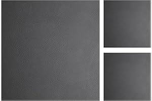 AE AUTO EQUIPE Scampoli Pelle Nera Martellata – 1 pezzo 50x50 cm + 2 Pezzi 20x20 cm – Vera Pelle, Spessore 1,2 mm circa, Senza Difetti – Ideale per Borse, Artigianato, sedili auto e piccoli progetti