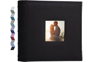 Vienrose Album Foto 10x15 cm, 200 Tasche, Album Fotografico di copertura in lino, per Orizzontali Foto, Matrimonio, Bambin, Famiglia