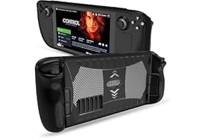Protective Case for Steam Deck, SENQAO Case for Value Steam Deck Console, TPU Cover Case Compatible with Steam Deck, Steam Deck Accessories with Shock-Absorption, Non-Slip Anti-Scratch Design S1