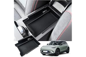 BIXUAN compatible avec Smart 1 2023 2024 Console Centrale Boîte de Rangement avec Tapis Antidérapant Smart 1 2024 Accessoires pour Accoudoirs Smart #1 2023 Accoudoir Central Boîte à Gants