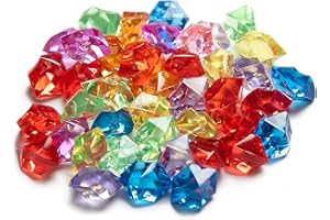 XIANGLONGY 300 Pezzi Gemme Decorative, Gemme Colorate, Pietra di Cristallo di Colore Acrilico, Pietre Decorative, Adatto per Decorare Feste, Acquari, Bonsai, Cassette Postali, ECC.