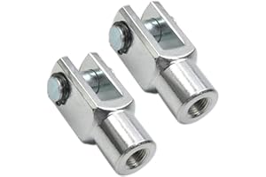 Othmro 12mm/0.47 inch Female Thread Y Joint Air Cylinder Rod Clevis End 62mm/2.44 inch Length 2PCS