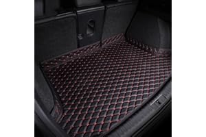 MeKnMoney Auto Tappetino Bagagliaio per MG HS 2018-2025, Antiscivolo Inodore Protezione Copri Baule Antiscivolo AntiGraffio Accessori,C/Black Red