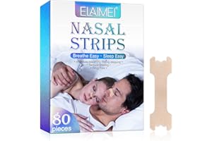 MCUKV Cerotti Nasali x 80, Grandi Cerotti Nasali Antirussamento, Non Russare Cerotti Per Naso Antirussamento Contro il Russareper una Migliore Respirazione, Sonno, 66 mm x 19 mm