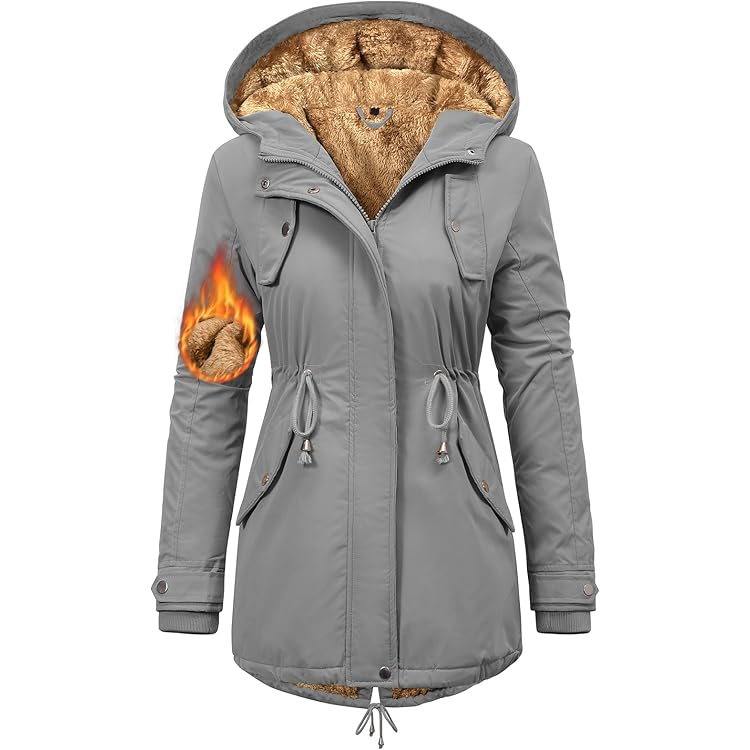 Buyaole Doudoune Femme Longue Blouson Femme Hiver Veste Femme Chic Hiver Manteau Hiver Veste Fourrure Femme Doudounes De Randonnée Femme Doudoune Femme Hiver Grande Taille Trench