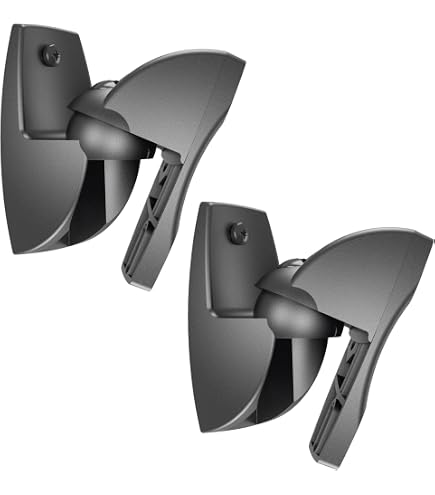 Lautsprecher-Wandhalterung 2 Stück – Für 1/4-Zoll-20-Gewinde, 360° Drehbar, Aluminiumlegierung, Inkl. Adapter