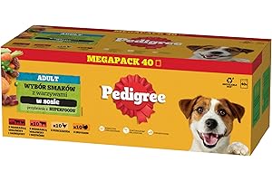 Pedigree DOGCARE karma dla psów, worek porcjowany Chunks w sosie dla dorosłych, 40 x 100 g