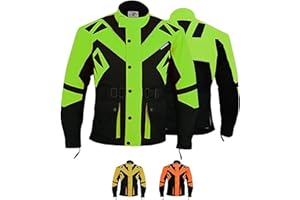 German Wear Motorradjacke herren mit protektoren motorrad winddicht herausnehmbar waschbar innenfutter jacke leicht extra sichtbarkeit viele Taschen
