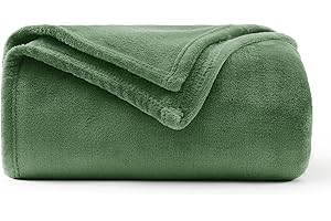 WAVVE Kuscheldecke Flauschig Decke Fleecedecke - Sofadecke 150x200 cm Wohndecke Couchdecke, Grüne Decke Weich Sofaüberwurf XL