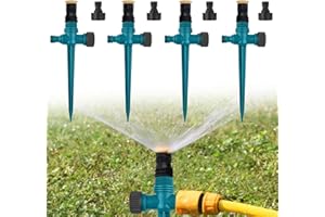 Lithyc Impulsregner - Beregner FüR Garten - Sprenger Garten - Wassersprenger Garten - Geeignet FüR Die 360°-BewäSserung Von InnenhöFen, RasenfläChen, GäRten Usw (Grün)