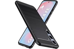 Natbok Etui do Samsung Galaxy S24 FE, klasy wojskowej odporne na wstrząsy etui na telefon Samsung Galaxy S24 FE, [tekstura włókna węglowego] miękkie elastyczne TPU smukłe etui odporne na zarysowania