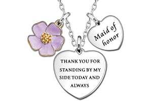Awyuan Bridesmaid Jewellery Bridesmaid Bracelet Necklace Wedding Accessories Maid of Honor Gifts Maid of Honor Bracelet Necklace Thanksgiving Gifts Birthday Gifts