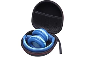 L LTGEM Kids Headphones Case Carrying Case for iClever BTH12 BTH20 BTH26 BTH03 HS14 HS19 / Candy Bila/IMYB Foldable/EarFun K1 Kids Bluetooth Headphones - Portable Travel Bag-Black (Case Only)