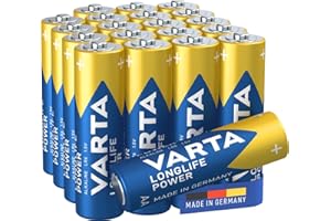VARTA Batterien AA, Longlife Power, Alkaline, 1,5V, ideal für Spielzeug, Funkmaus, Taschenlampen, Made in Germany , 20 Stück (1er Pack)