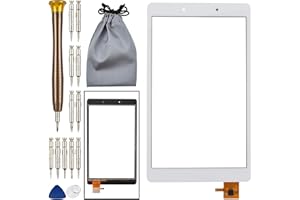 Double Sure Pantalla táctil digitalizador pantalla de cristal (no confundirse con Galaxy SM-T295) reemplazo para Samsung Galaxy Tab A 8.0 2019 blanco SM-T290