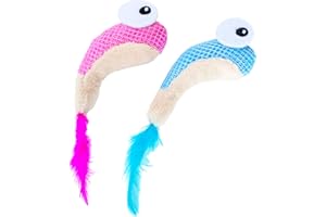 CATSTAGES Petstages Dental Shrimpies - Gryzak dla kota - z kocimiętką - dba o zdrowe zęby - wielobarwna - 2-pak