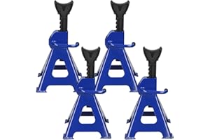 DICN Jack Stands Set of 4PCS, Heavy Duty Axle Stands Metal Steel Jack Stands Adjustable Height 11 1/2-16 1/2 Inch Self-Locking Car Lift Auto Repair Tools