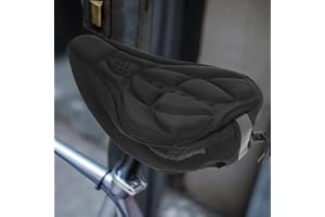 CLISPEED Selle de vélo pour enfants - Housse de selle de vélo pour enfant - Selle rembourrée - Coussin en gel - Siège de vélo - Housse de siège de vélo - Coussin de siège de vélo 3D
