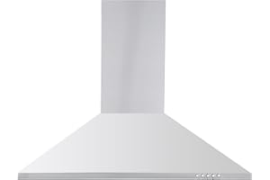 Cookology CH700SS 70cm Chimney Cooker Hood, Stainless Steel Kitchen Extractor Fan
