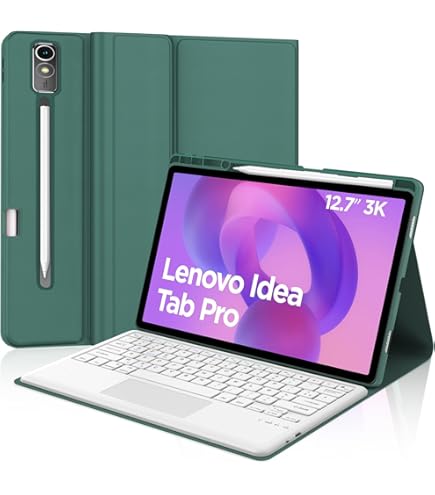 FOGARI Coque Clavier pour Lenovo Idea Tab Pro 2025 - Étui pour Lenovo Idea Tab Pro Tablet 12.7, Clavier Magnétique Bluetooth sans Fil AZERTY Étui avec Pen Holder, Noir FOGARI Coque Clavier pour Lenovo Idea Tab Pro 2025 - Étui pour Lenovo Idea Tab Pro Tablet 12.7, Clavier Magnétique Bluetooth sans Fil AZERTY Étui avec Pen Holder, Noir