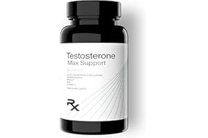 RX PERFORMANCE Testosterone Support Supplement for Men – Natural Energy & Vitality Formula with Ashwagandha, Shilajit, Zinc & Vitamin D – Helps Maintain Normal Testosterone Levels – 1 Month Supply