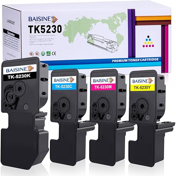 BAISINE 5-Pack Kompatibel Kyocera Ecosys M5521cdw für TK-5230 