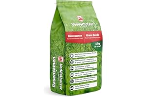 Sémences pour gazon Veddelholzer, résistants à la sécheresse, pour les gazons secs et ombragés, graines de gazon à germination rapide, idéal comme graines pour les gazons de sports et de jeux