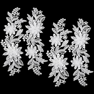 Kant Madeliefje Bloem Geborduurde Trim, Wit Daisy Applique Bloemen Naaien Patch Geborduurde Kant Trim 25mm 1 Rustieke Land Bloem Naaien Decor Hoofdband Boog Kids Party Kleding