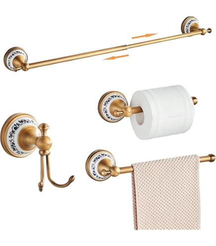 Porte-Rouleau De Papier Toilette En Cuivre Avec Étagère, Support De