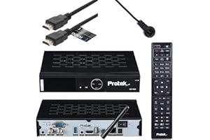 Récepteur satellite Protek X2 4K UHD Twin - E2 Linux - 2 x tuner DVB-S2 - WiFi, capteur infrarouge, USB 2.0 & 3.0, Multistream, HDTV, 2160p, HDR + câble HDMI Anadol [Astra & Hotbird préprogrammé]