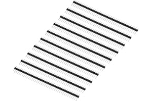 PATIKIL 10 Stück Stiftsenleiste, 40Pin Buchsenleiste Einreihig Gerade Nadel 2.54mm Stichabstand 11mm Nadellänge