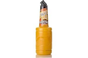 Finest Call Premium Passion Fruit Puree Drink Mix, 1 Liter Bottle (33.8 Fl Oz), Individually Boxed
