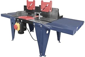 Güde Mesa de fresado OFT 855 (de aluminio fundido a presión con ranuras guía para tope paralelo, tope angular, largo x ancho: 45,4 – 86 x 33,4 cm, ancho de trabajo máx. 20 cm, para fresadoras con