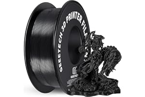 PLA Filament 1.75mm Black, GEEETECH New 3D Printing Filament PLA for 3D Printer and 3D Pen, 1kg 1 Spool
