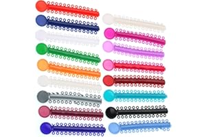 Haosie Ortodoncia Goma EláStica, 40 Piezas Multicolor Elasticos Ortodoncia, Gomas Elasticas Para Ortodoncia, Accesorios de Ortodoncia