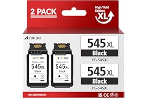 545 Black Ink Cartridge, ATOPINK PG-545 545XL PG-545XL Replacement for Canon 545 Ink Cartridges, for Pixma TS3150 TS3350 TS3355 TS3100 TS205, TR4550 TR4551, iP2850, MX495, MG2950 MG3050 MG2500 MG2550s