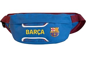 Hy-Pro Officially Licensed FC Barcelona Cross Body Bum Bag | Barca, Adjustable, 2 Pockets, for Outdoors, Sport, Hiking, Travel for Men Women Boys Girls Teenager